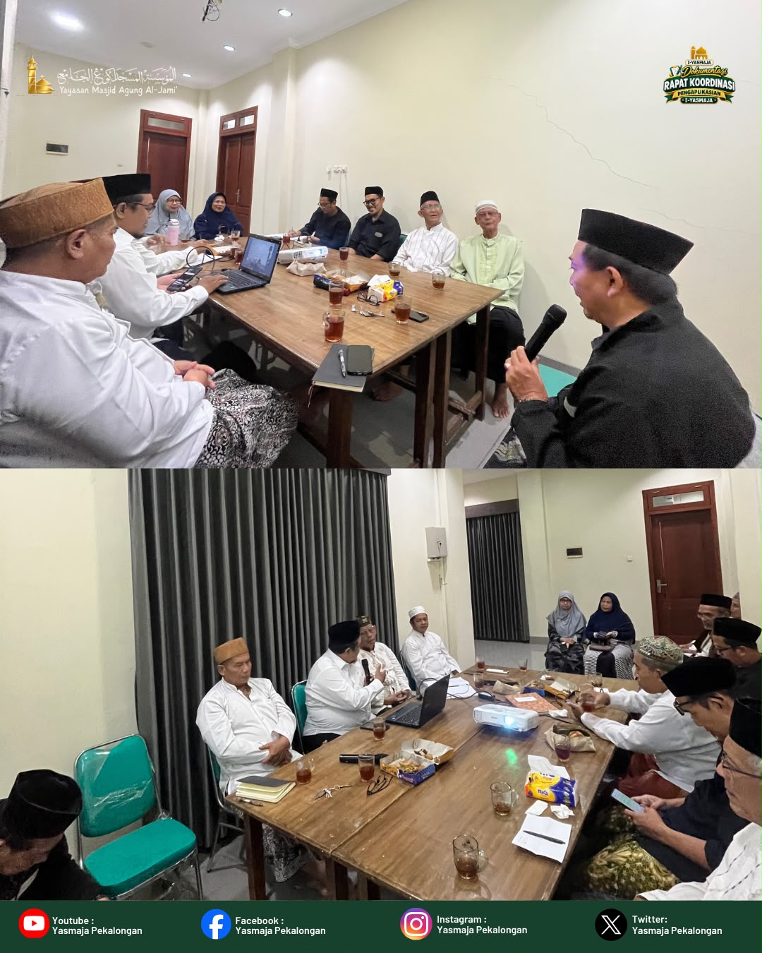 Optimalkan Tata Kelola Berbasis Digital, Yayasan Masjid Agung Al-Jami’ Pekalongan Gelar Rapat Koordinasi Pengaplikasian “I-YASMAJA”